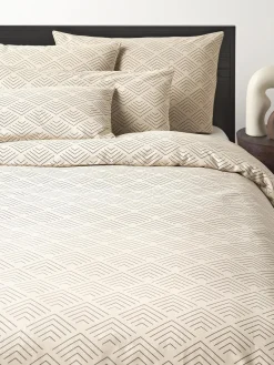 Fundas De Almohadas|Fundas Nórdicas>Westwing Collection Funda de almohada de algodón estampado Milano Beige