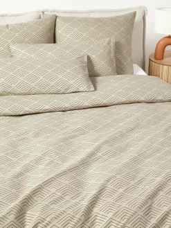 Fundas De Almohadas|Fundas Nórdicas></noscript>Westwing Collection Funda de almohada de algodón estampado Milano Beige