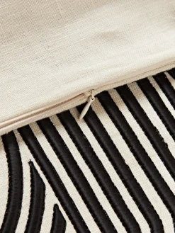 Discount Funda de almohada de lino estampada Lexi Mantas|Cojines Decorativos