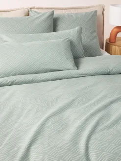 Fundas De Almohadas|Fundas Nórdicas>Westwing Collection Funda de almohada estampada de algodón Milano Verde salvia