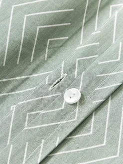 Fundas De Almohadas|Fundas Nórdicas></noscript>Westwing Collection Funda de almohada estampada de algodón Milano Verde salvia