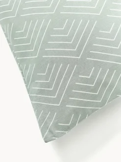 Fundas De Almohadas|Fundas Nórdicas></noscript>Westwing Collection Funda de almohada estampada de algodón Milano Verde salvia