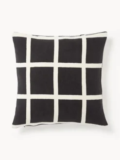 Funda de cojín a cuadros Edison Cojines Decorativos|Mantas