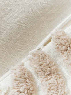 Sale Funda de cojín artesanal con relieves Coraline Mantas|Cojines Decorativos