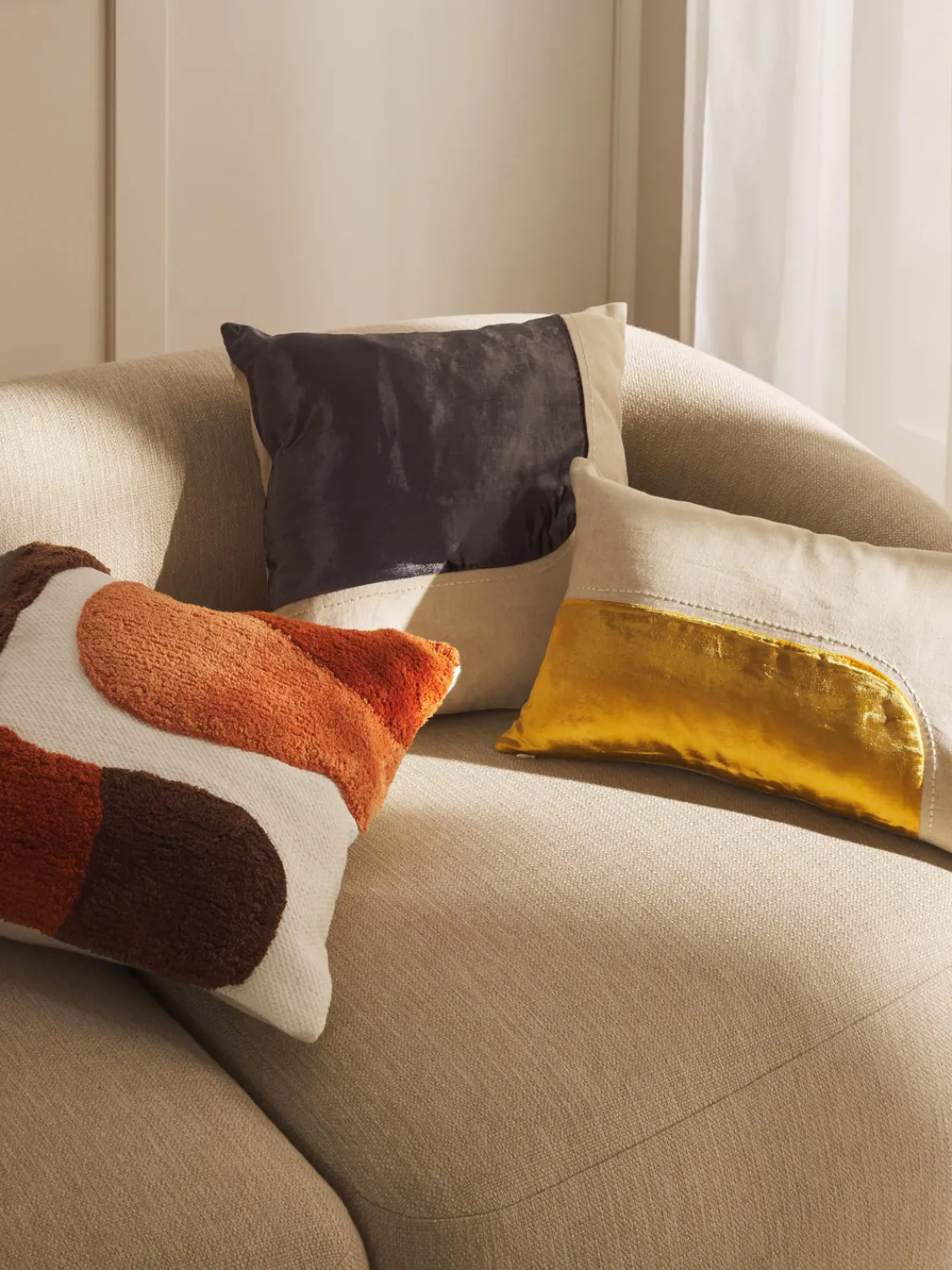 Best Funda de cojín artesanal con relieves Malu Cojines Decorativos|Cojines Decorativos