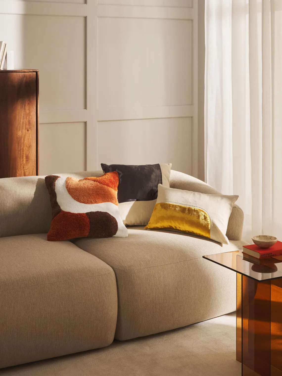 Best Funda de cojín artesanal con relieves Malu Cojines Decorativos|Cojines Decorativos