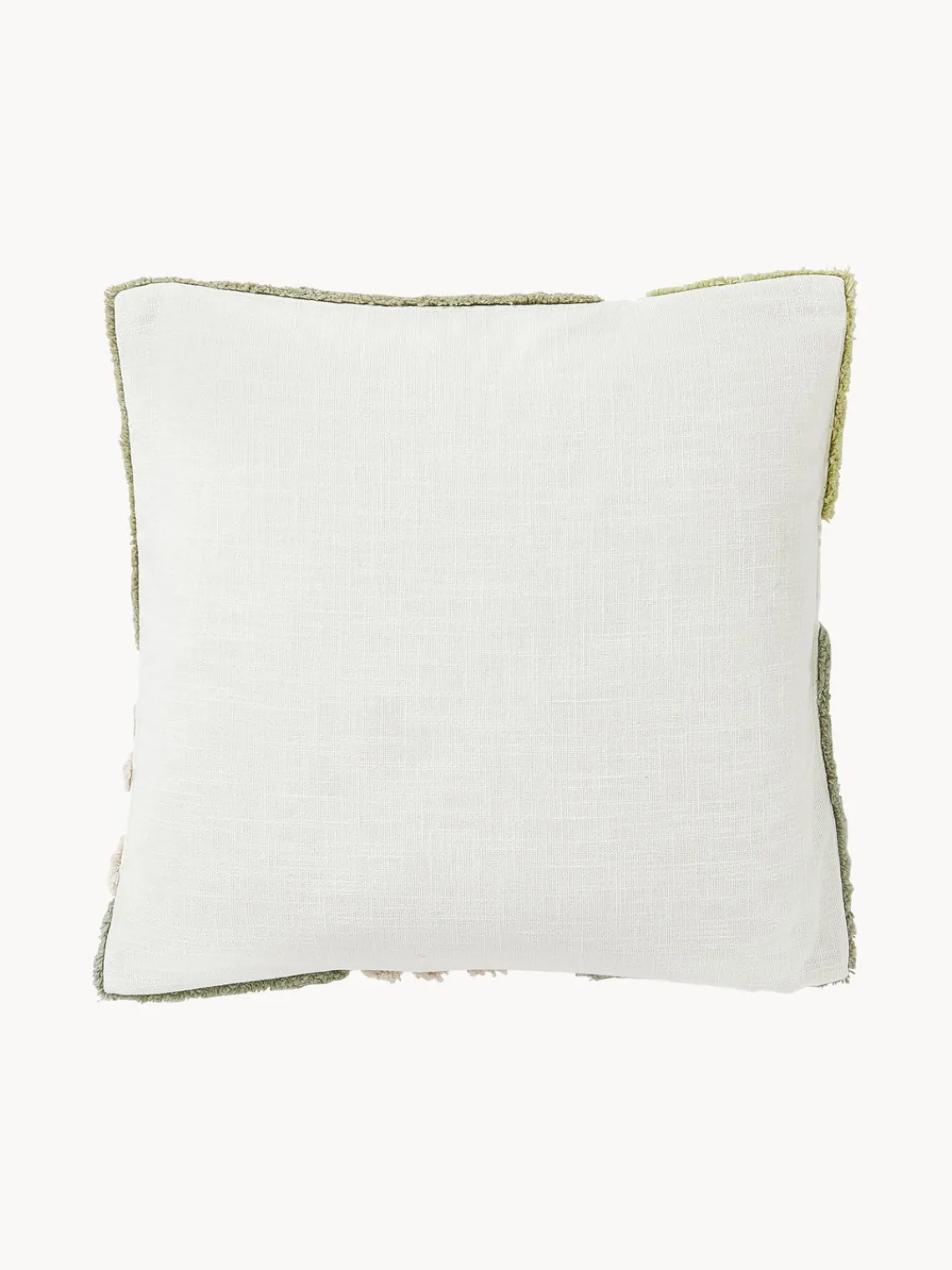 Funda de cojín artesanal con relieves Coraline Mantas|Cojines Decorativos