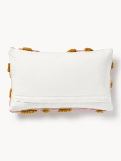 Cojines Decorativos|Mantas></noscript>Westwing Collection Funda de cojín artesanal con tejido capitoné Jiri Naranja, rosa oscuro