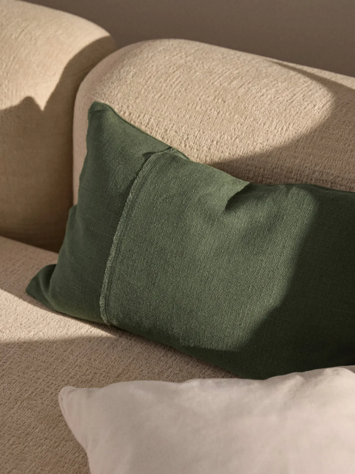 Best Funda de cojín artesanal con costura decorativa Terre Cojines Decorativos|Mantas