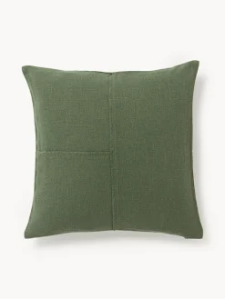 Sale Funda de cojín artesanal con costura decorativa Terre Mantas|Cojines Decorativos