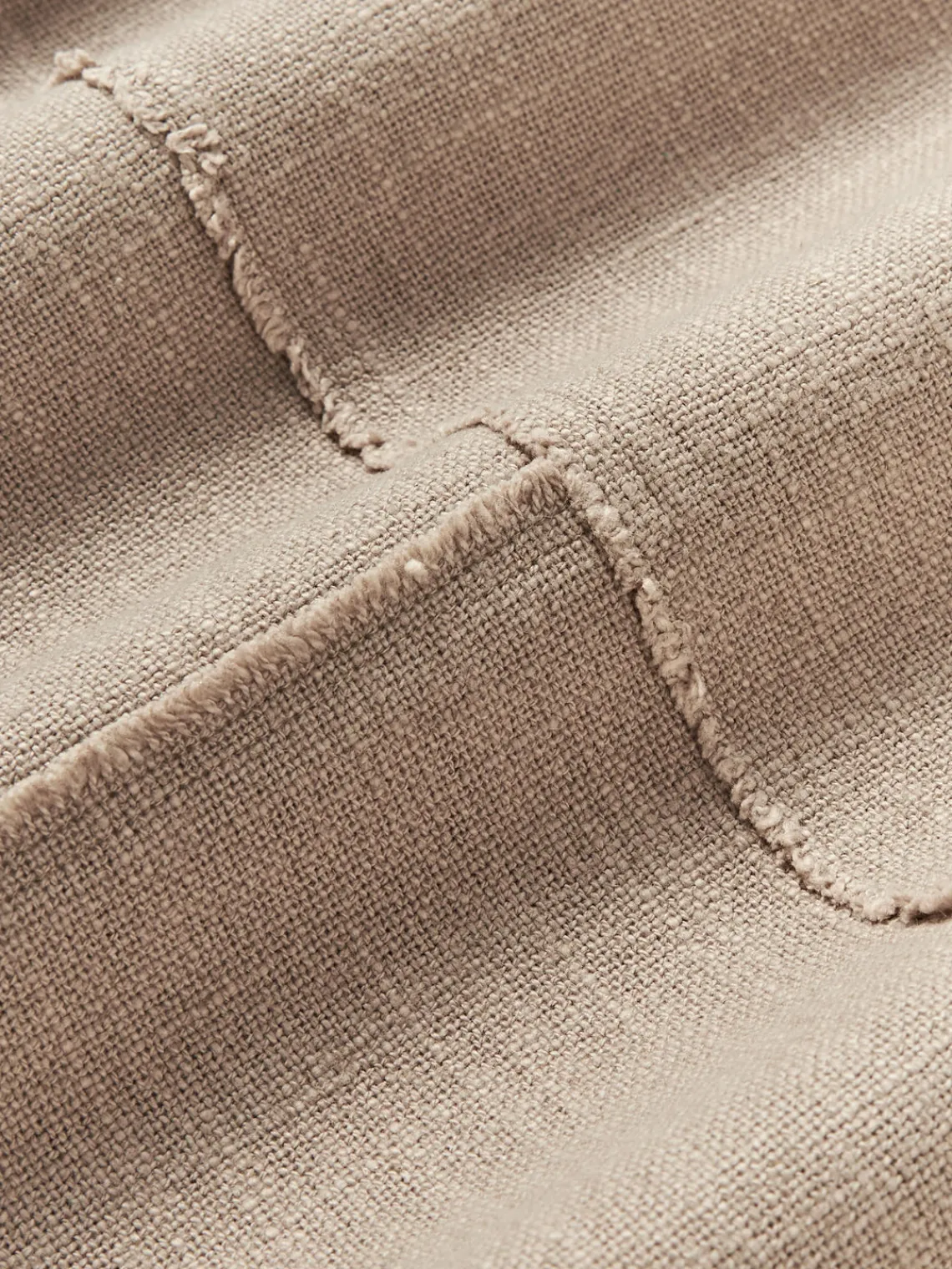 Mantas|Cojines Decorativos>Westwing Collection Funda de cojín artesanal con costura decorativa Terre Turrón