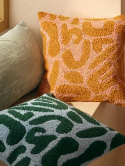 Hot Funda de cojín artesanal con mechones en bucle Soma Cojines Decorativos|Mantas