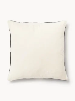 Clearance Funda de cojín artesanal con motivos geométricos Asta Mantas|Cojines Decorativos