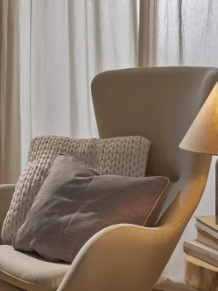 Cojines Decorativos|Cojines Decorativos>Westwing Collection Funda de cojín artesanal de punto grueso Adyna Blanco Off White