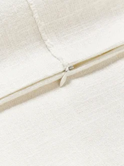 Cojines Decorativos|Mantas></noscript>Westwing Collection Funda de cojín artesanal de algodón con costuras decorativas Terre Blanco