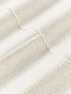 Cojines Decorativos|Mantas></noscript>Westwing Collection Funda de cojín artesanal de algodón con costuras decorativas Terre Blanco