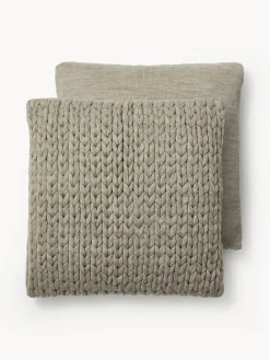 Sale Funda de cojín artesanal de punto grueso Adyna Cojines Decorativos|Mantas