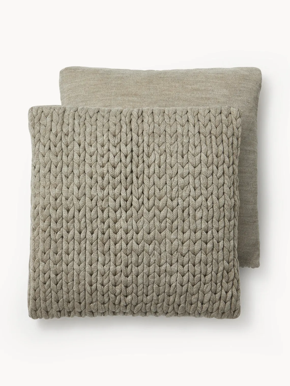 Sale Funda de cojín artesanal de punto grueso Adyna Cojines Decorativos|Mantas