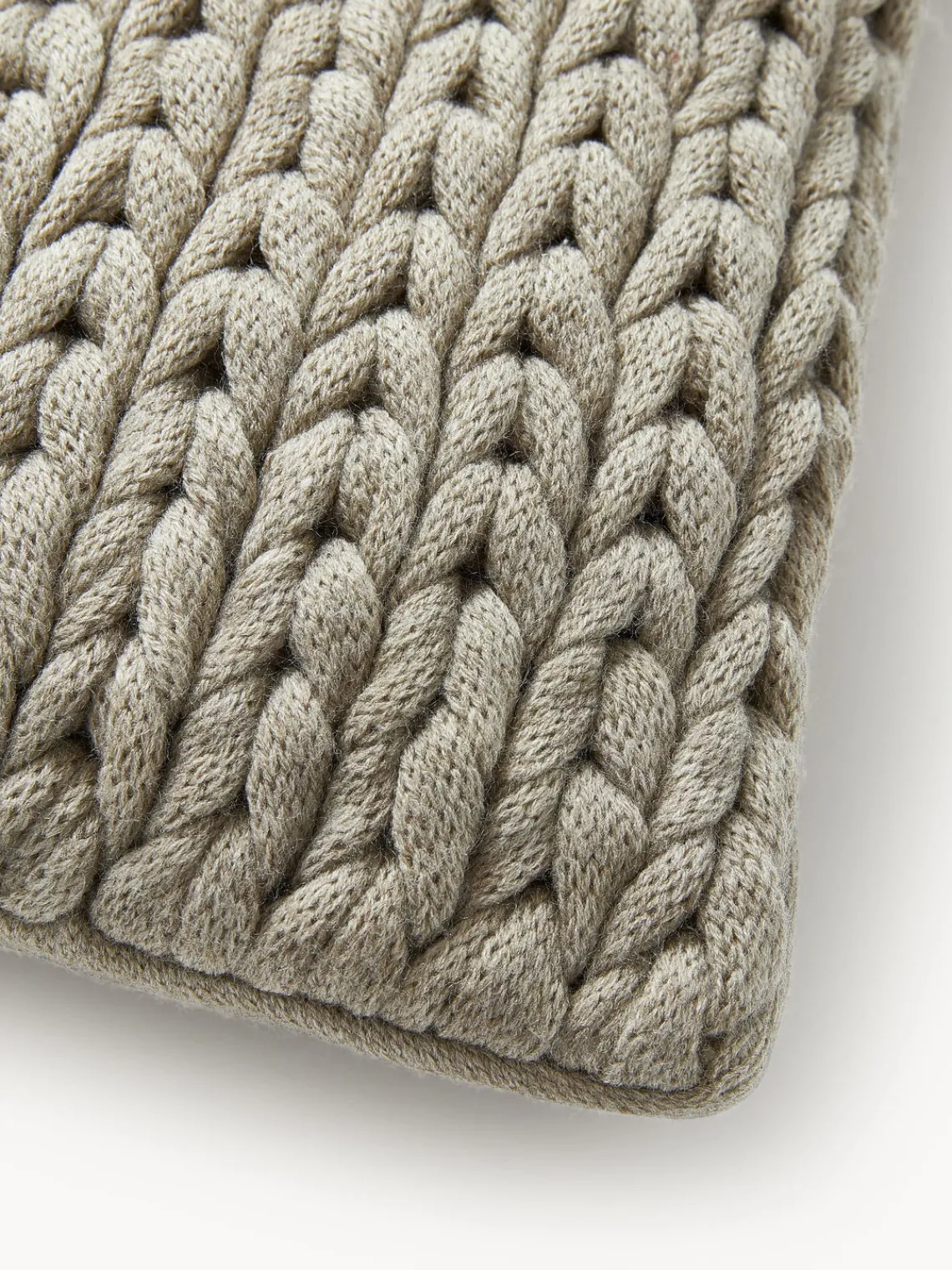 Sale Funda de cojín artesanal de punto grueso Adyna Cojines Decorativos|Mantas