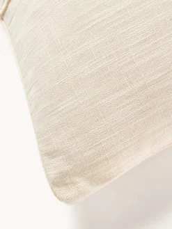 Cojines Decorativos|Cojines Decorativos></noscript>Westwing Collection Funda de cojín artesanal de algodón con costuras decorativas Terre Beige claro
