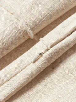 Cojines Decorativos|Cojines Decorativos></noscript>Westwing Collection Funda de cojín artesanal de algodón con costuras decorativas Terre Beige claro