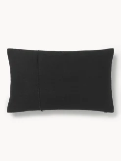 Cojines Decorativos|Cojines Decorativos>Westwing Collection Funda de cojín artesanal de algodón con costuras decorativas Terre Gris antracita