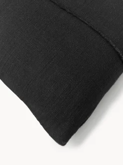 Cojines Decorativos|Cojines Decorativos></noscript>Westwing Collection Funda de cojín artesanal de algodón con costuras decorativas Terre Gris antracita