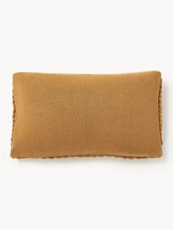 Cojines Decorativos|Mantas></noscript>Westwing Collection Funda de cojín artesanal de punto grueso Adyna Marrón claro