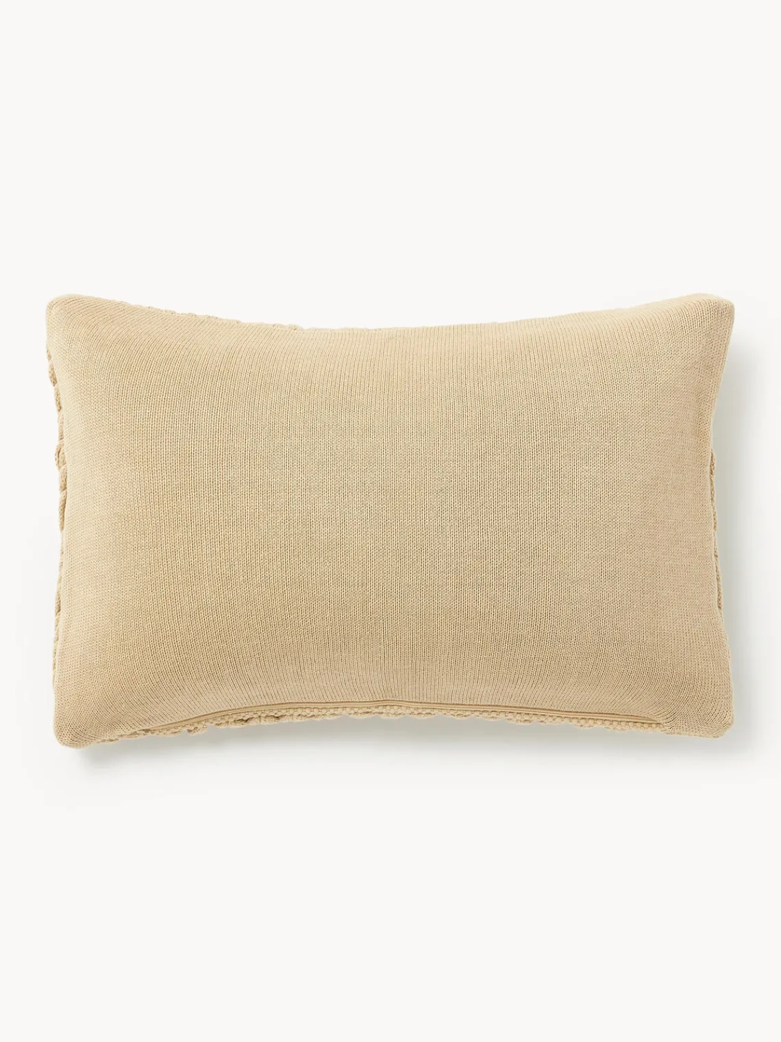 Funda de cojín artesanal de punto grueso Adyna Cojines Decorativos|Mantas