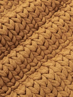 Cojines Decorativos|Mantas></noscript>Westwing Collection Funda de cojín artesanal de punto grueso Adyna Marrón claro