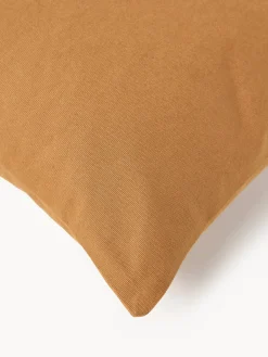 Cojines Decorativos|Mantas></noscript>Ferm Living Funda de cojín artesanal de algodón ecológico Jot Marrón, blanco