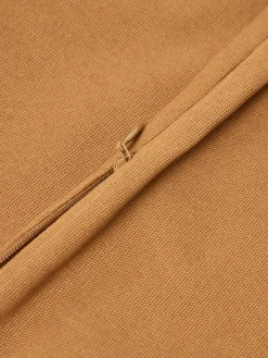 Cojines Decorativos|Mantas></noscript>Ferm Living Funda de cojín artesanal de algodón ecológico Jot Marrón, blanco