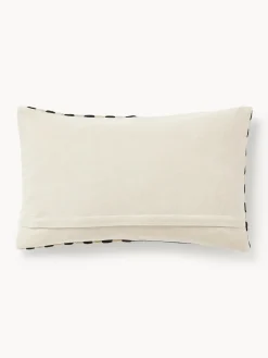 Cojines Decorativos|Mantas>Westwing Collection Funda de cojín artesanal Henry Negro, Off White