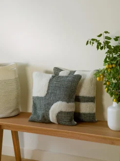 Sale Funda de cojín artesanal Laine Mantas|Cojines Decorativos