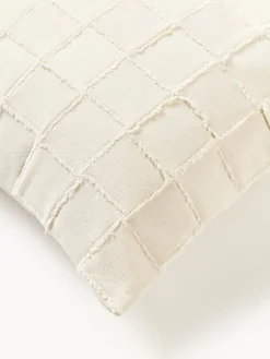 Cojines Decorativos|Mantas></noscript>Westwing Collection Funda de cojín artesanal Yann Blanco crema