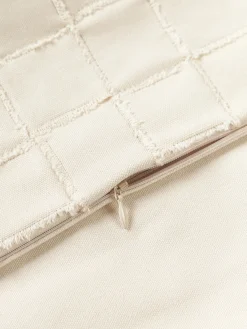 Cojines Decorativos|Mantas></noscript>Westwing Collection Funda de cojín artesanal Yann Blanco crema