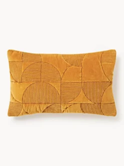 Clearance Funda de cojín bordada con estampado geométrico Verina Mantas|Cojines Decorativos