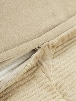 Cojines Decorativos|Mantas></noscript>Westwing Collection Funda de cojín bordada con estampado geométrico Verina Beige