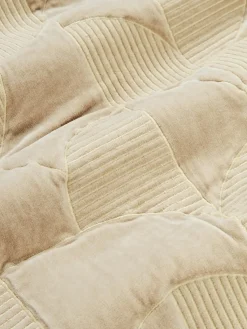 Cojines Decorativos|Mantas></noscript>Westwing Collection Funda de cojín bordada con estampado geométrico Verina Beige