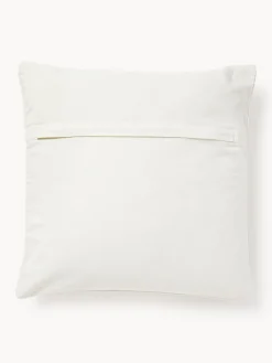 Funda de cojín bordada de algodón texturizada Reza Mantas|Cojines Decorativos