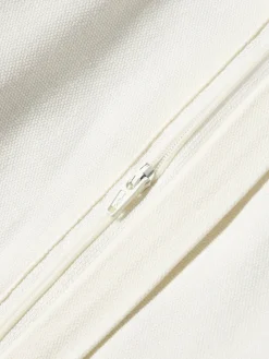 Funda de cojín bordada de algodón texturizada Reza Mantas|Cojines Decorativos