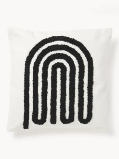 New Funda de cojín bordada de algodón texturizada Vahid Cojines Decorativos|Mantas