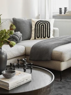 New Funda de cojín bordada de algodón texturizada Vahid Cojines Decorativos|Mantas