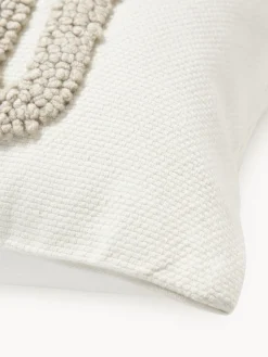 Clearance Funda de cojín bordada de algodón texturizada Vahid Mantas|Cojines Decorativos