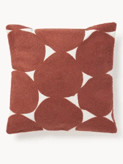 Sale Funda de cojín bordada de algodón Bardia Cojines Decorativos|Mantas