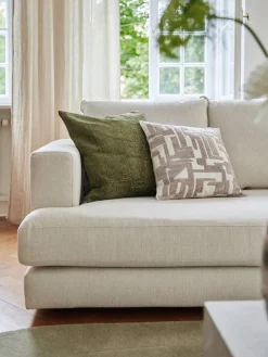 New Funda de cojín bordada de chenilla Fran Mantas|Cojines Decorativos