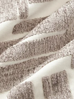 New Funda de cojín bordada de chenilla Fran Mantas|Cojines Decorativos