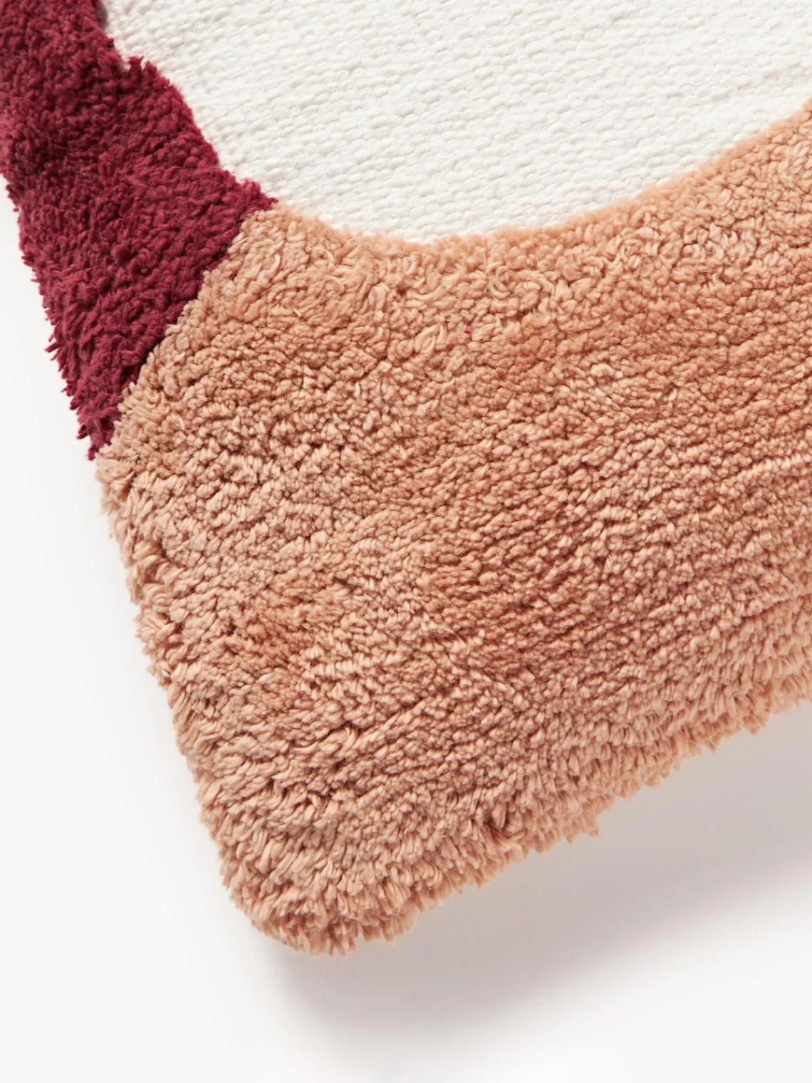 Cojines Decorativos|Mantas>Westwing Collection Funda de cojín capitoné con mechones decorativos Malu Verde, amarillo sol, tonos rojos, blanco crema