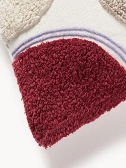 Online Funda de cojín capitoné con mechones decorativos Coraline Mantas|Cojines Decorativos