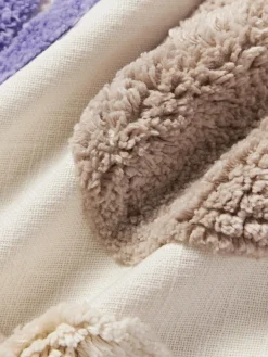 Online Funda de cojín capitoné con mechones decorativos Coraline Mantas|Cojines Decorativos